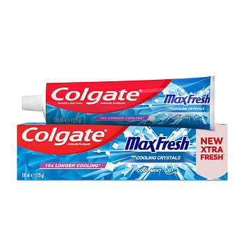 Зубна паста Colgate Max Fresh Cooling Crystals Cool Mint гелева з кристалами 100 мл