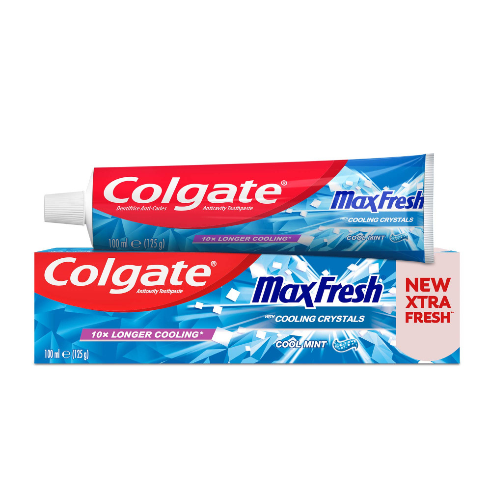Зубна паста Colgate Max Fresh Cooling Crystals Cool Mint гелева з кристалами 100 мл