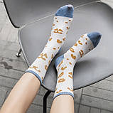 Набір з 5 пар високих різнокольорових шкарпеток, фото 4