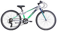 Велосипед 24" Apollo NEO 7s boys Brushed Alloy / Navy Blue / Neon Green Fade