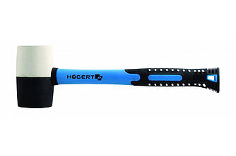 Молоток гумовий 680 г, з рукояткою зі скловолокна HOEGERT HT3B052