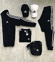 Костюм Adidas + футболка шорты кепка бананка