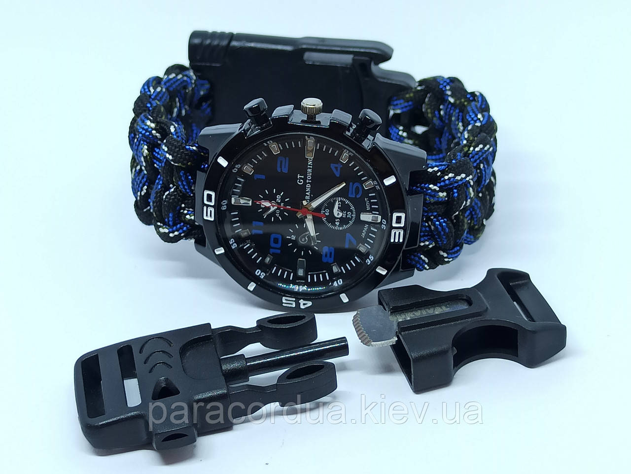 Кварцевые Часы "GТ" и браслет выживания 4 в 1