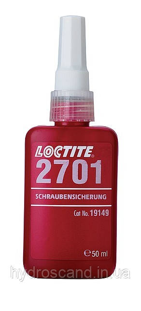 Loctite 2701 (модифікація 270) — фіксатор для використання з усіма металевими різьбами, 50 мл