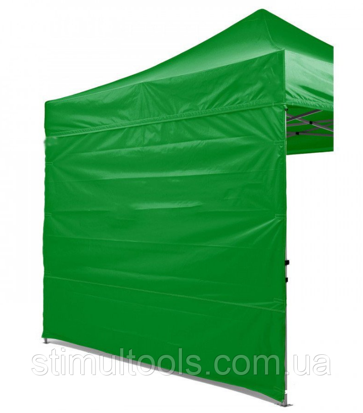 Боковая стенка на шатер 10.5м (3 стенки на 3*4.5) цвет зеленый - фото 1 - id-p1683273433