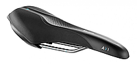 Седло Selle Royal SCIENTIA A1 Athletic, 3D skingel, обивка Black gummy/Black mokka, 289х127мм, 380г, рейлы