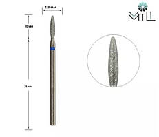 Насадка алмазна Полум'я 1.8 мм синя Mill