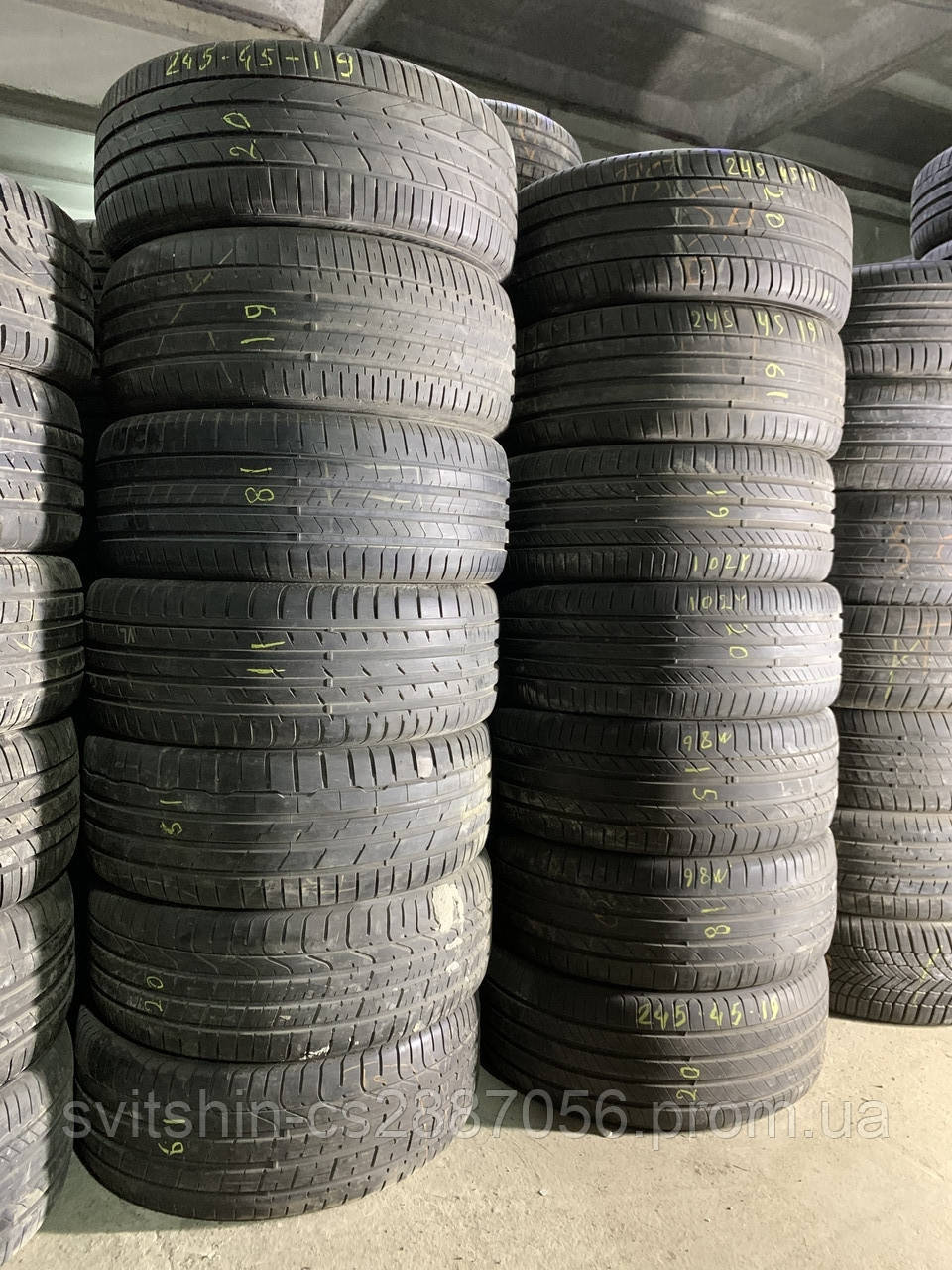 Розпаровки 245/45R19 Goodyear, Falken, Pirelli в асортименті