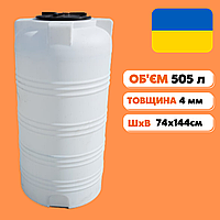 Ємність для води об'єм 505 літрів харчова бочка для води