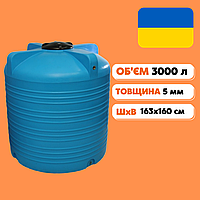 Бочка харчова для води на 3000 літрів 🌊 Ємність для води