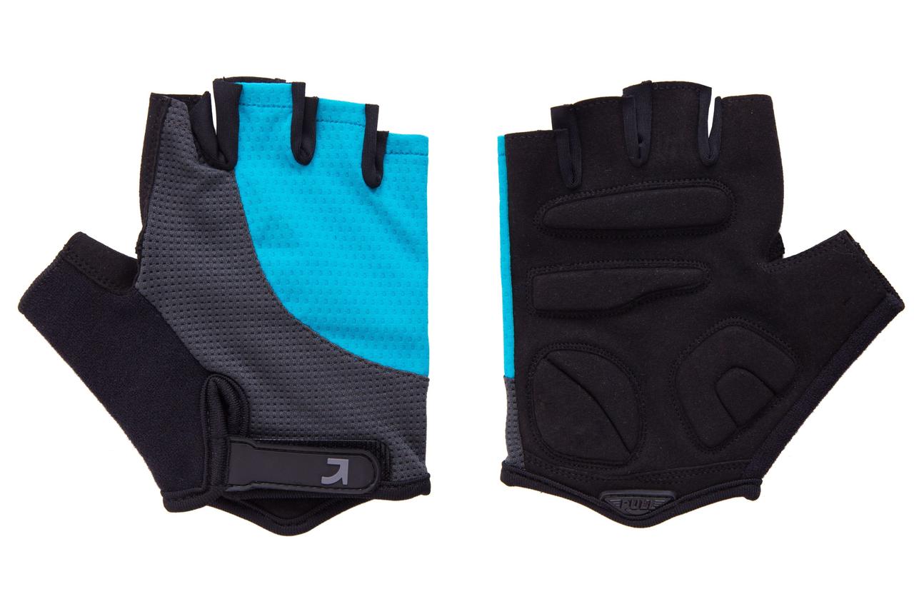 Рукавички Green Cycle Pillow 2 без пальців S чорний/сірий/бірюзовий, фото 1