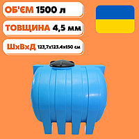 Харчова бочка для води на 1500 літрів 🌊 Ємність для води
