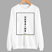 Світшот білий з патріотичним принтом "Україна. Ukraine. 1991" Push IT