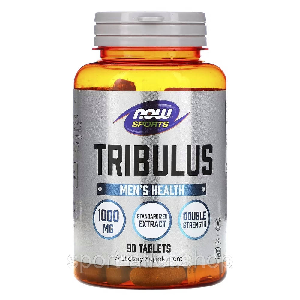 Стимулятор тестостерону NOW Sports Tribulus 1000 mg, 90 таблеток, фото 1