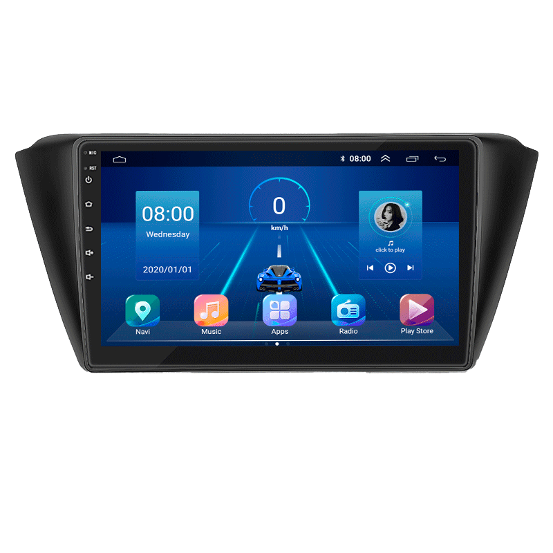 Штатна магнітола 9" Lesko для Skoda Fabia III 2014-2018 6/128Gb 4G Wi-Fi GPS Top Шкода