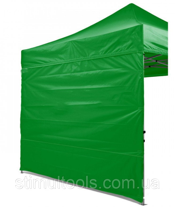 Боковая стенка на шатер - 12м (3 стенки на 3*6 или 4 стенки на 3*3) цвет зеленый - фото 1 - id-p1683298733