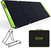 Солнечная складная панель TopSolar 100W с быстрой зарядкой QC3.0/PD и зарядкой аккумулятора 12В