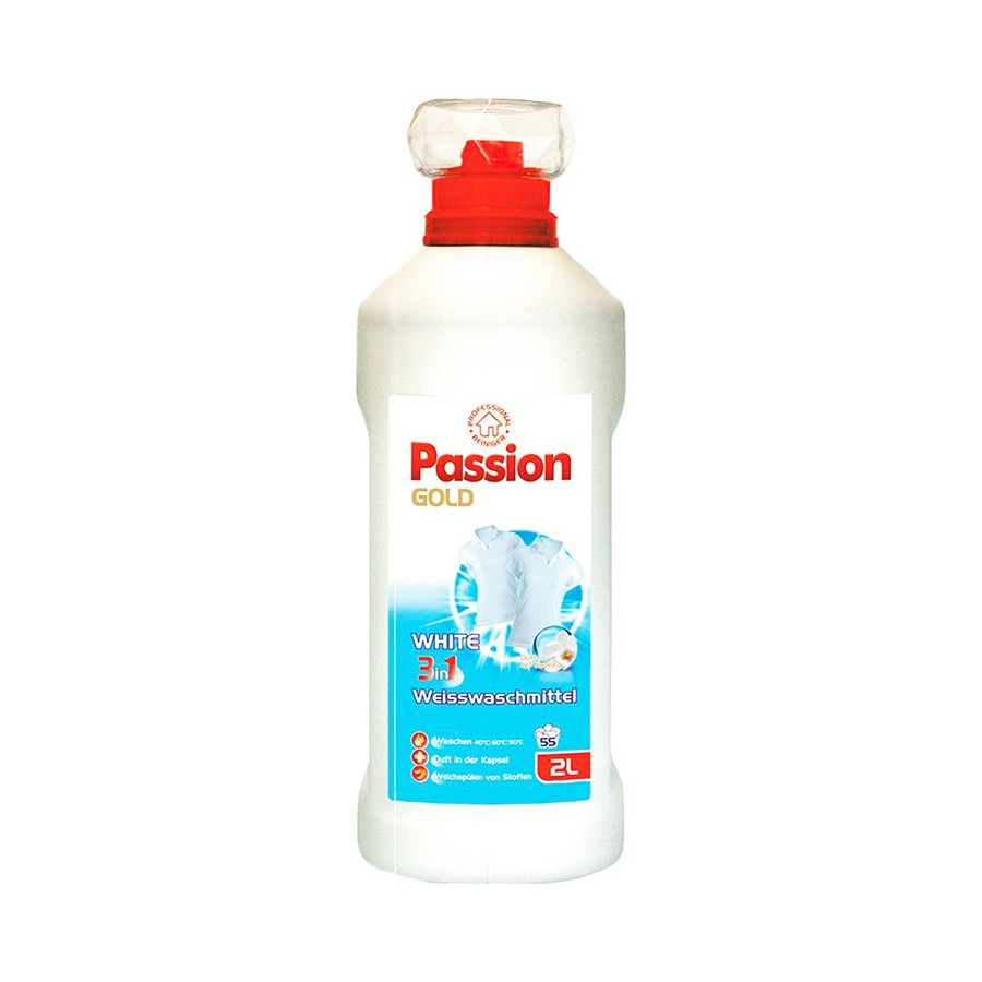 Гель для прання Passion Gold 3 in 1 White Weisswaschmittel для автоматичного прання