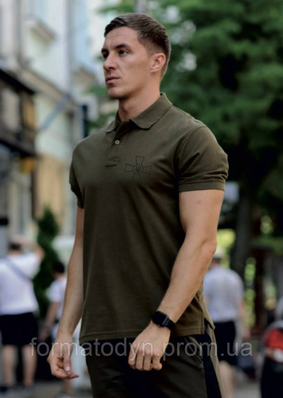 Тактическая футболка поло ЗСУ | Збройні Сили України - фото 1 - id-p1683290810