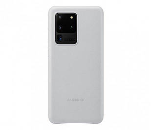 Оригінальний чохол Samsung Leather Back Cover Silver для Samsung Galaxy S20 Ultra 5G SM-G988