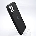 Чохол накладка Silicon Case Full camera для iPhone 12 Pro Max Чорний, фото 2