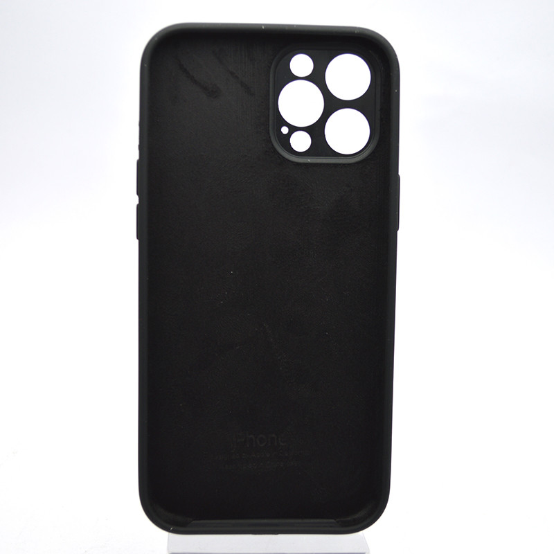Чохол накладка Silicon Case Full camera для iPhone 12 Pro Max Чорний, фото 4