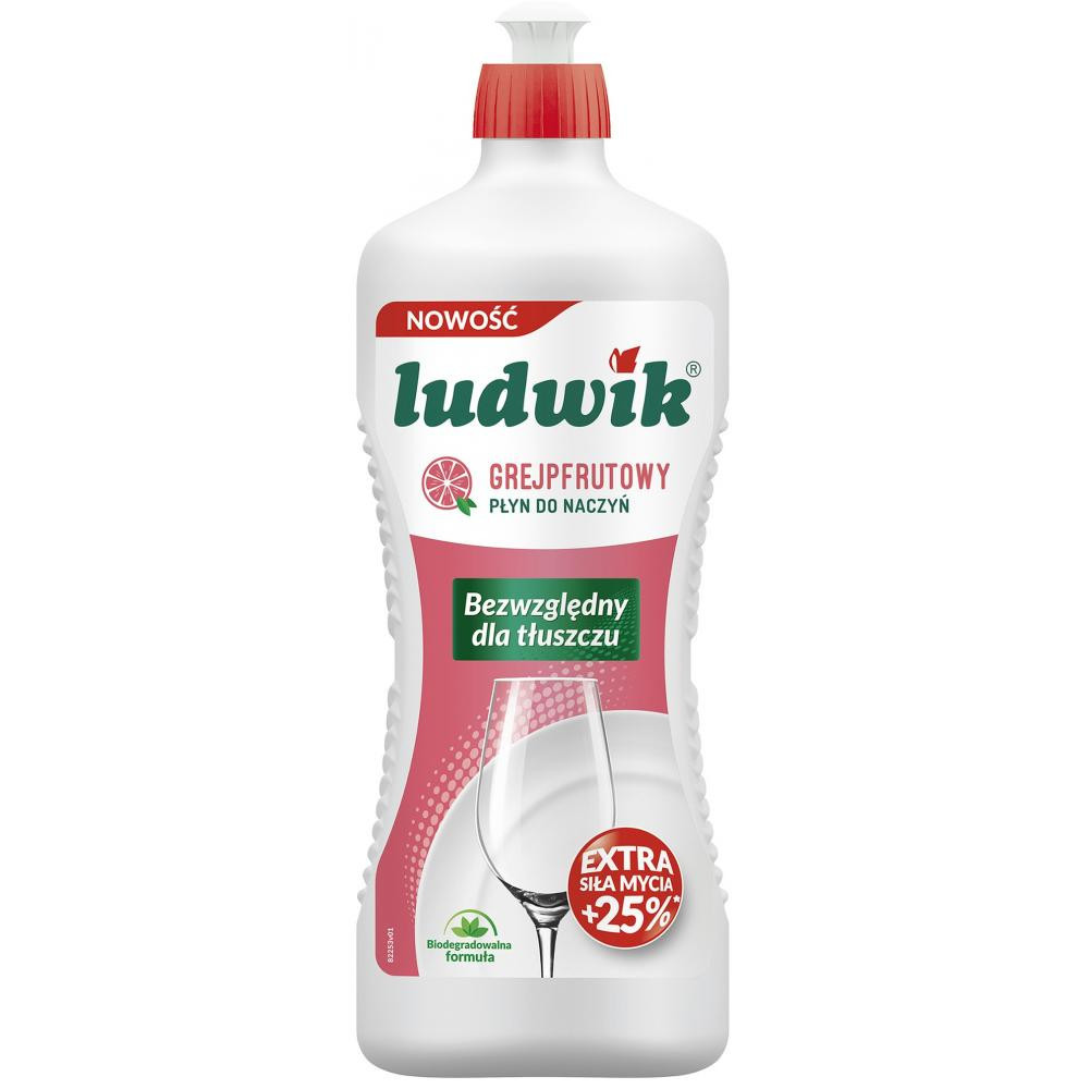 Польський миючий засіб для ручного миття посуду бальзам Ludwik Грейпфрут