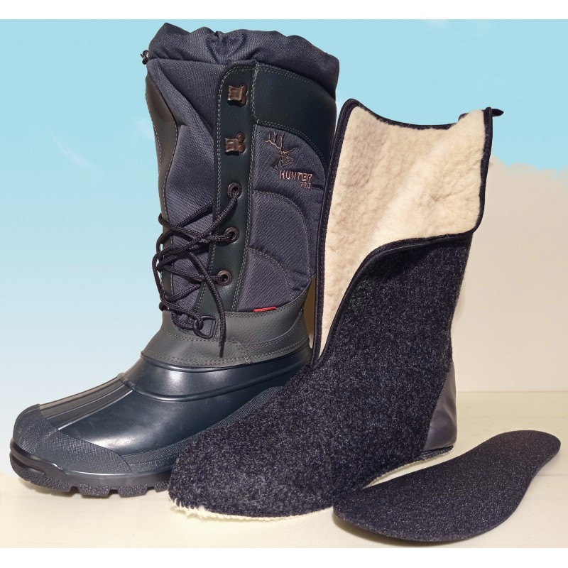 Зимове взуття для полювання риболовлі Demar р.46 Чоботи зимові HUNTER Високі теплі чоботи для зимової риболовлі полювання, фото 1