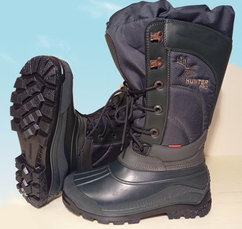 Чоботи зимові HUNTER Високі теплі чоботи для зимової риболовлі полювання Зимове взуття для полювання риболовлі Demar р.41, фото 1