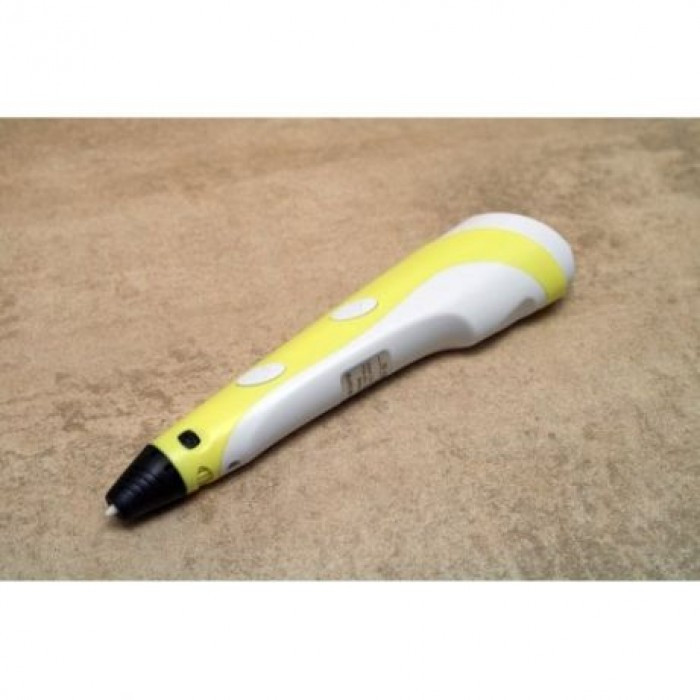 3D Ручка Pen2 MyRiwell для рисования пластиком с LCD дисплеем Жёлтая - фото 3 - id-p1683306990