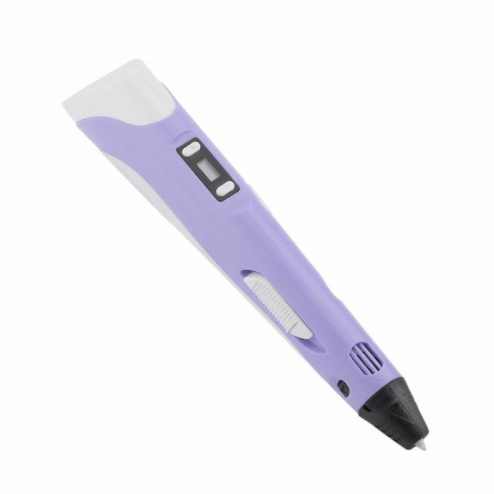 3D Ручка Pen2 MyRiwell для рисования пластиком с LCD дисплеем Фиолетовая - фото 2 - id-p1683306994