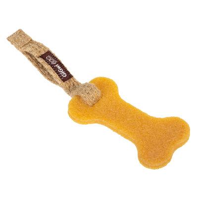 Іграшка для собак Гумова кістка мала GiGwi Gum Gum, екорезина, текстиль, 24 см, фото 1