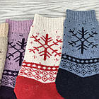 Жіночі зимові шкарпетки із вовни ангорського кролика р.36-42 (упаковка 5шт) "Сніжинка", фото 7