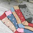 Жіночі теплі ангорові шкарпетки р.36-42 (упаковка 5шт) "Ангора Сердечкки", фото 4