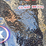 Бісер дрібний прозорий темно коричневий, фото 2