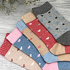 Жіночі теплі ангорові шкарпетки р.36-42 (упаковка 5шт) "Ангора Сердечкки", фото 6