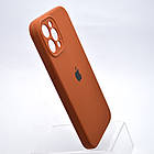 Чохол накладка Silicon Case Full camera для iPhone 12 Pro Max Коричневий, фото 2