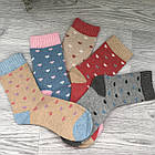 Жіночі теплі ангорові шкарпетки р.36-42 (упаковка 5шт) "Ангора Сердечкки", фото 7