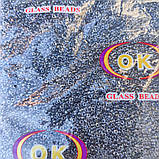 Бісер дрібний прозорий з сірою серединкою, фото 2