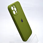 Чохол накладка Silicon Case Full camera для iPhone 12 Pro Max Зелений, фото 2
