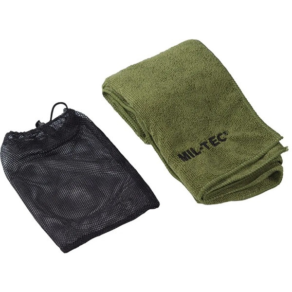 Рушник армійський Mil-Tec Microfiber 80cm x 40cm Olive (16011011)
