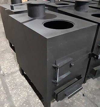 Піч опалювальна (буржуйка, бандеропіч) "МЕДВЕДЬ S" з варильною поверхнею, швидкого нагрівання, дров'яна.