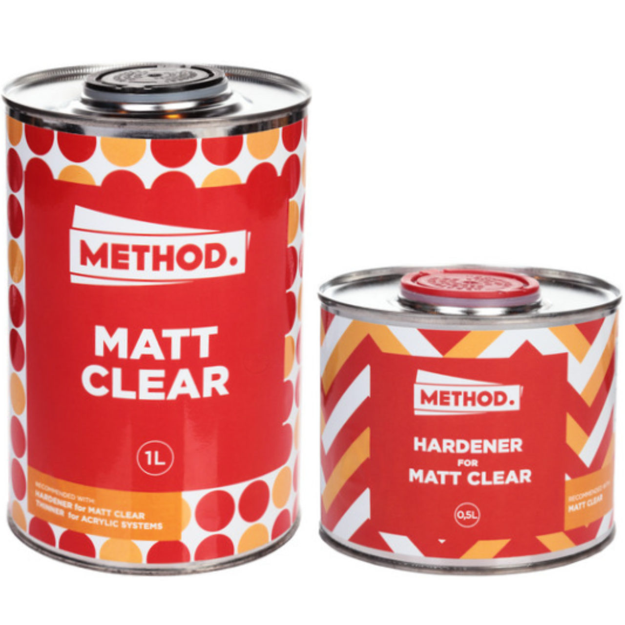 Лак акриловий матовий METHOD Matt Clear, 1 л + 500 мл