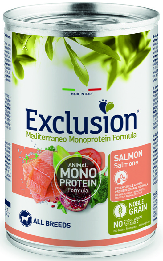 Exclusion Adult Salmon корм для дорослих собак всіх порід з лососем 400 г