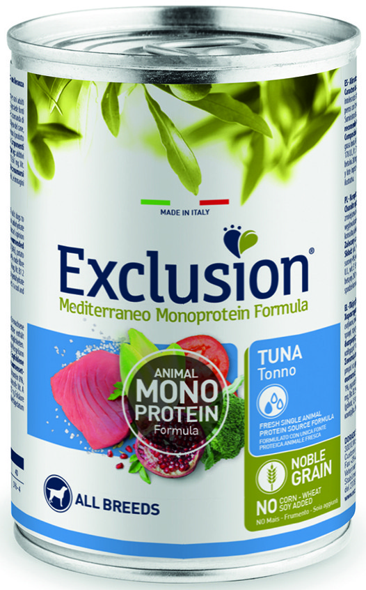 Exclusion Adult Tuna корм для дорослих собак всіх порід з тунцем 400 г