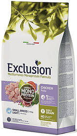 Exclusion Light Chicken Small Breed корм для дорослих собак дрібних порід із надмірною вагою та зниженою 2 кг