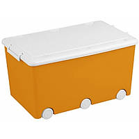 Многофункциональный ящик с крышкой для игрушек mustard, оранжевый