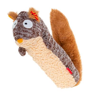 Іграшка для собак Білка з пищалкою GiGwi Plush, текстиль, 29 см, фото 1