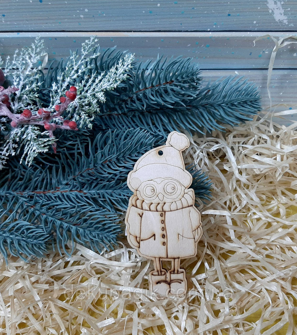 Декоративна підвіска Сова -4, 10см, фото 1