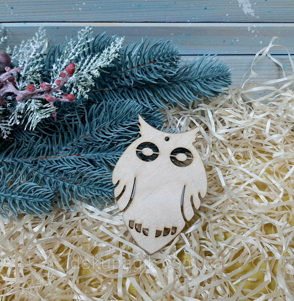 Декоративна підвіска Сова -1, 10см, фото 1